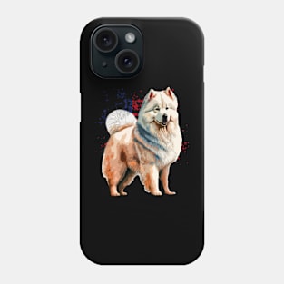 Frosty Fluffiness Samoyed Chronicles, Tee Triumph for Dog Lovers Phone Case