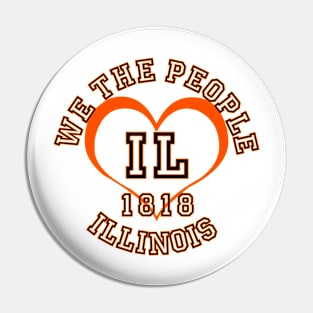 Show your Illinois pride: Illinois gifts and merchandise Pin