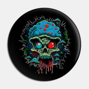 Mushroom brain dead zombie Pin