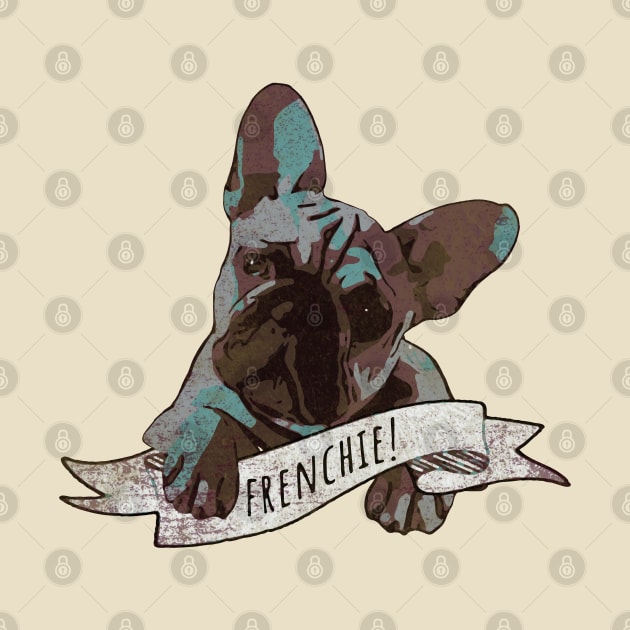 French bulldog, Frenchie lover gift by Collagedream