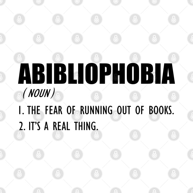 Book Lover - ABIBLIOPHOBIA Definition by KC Happy Shop