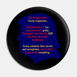 ANTI DONALD TRUMP 2020 Pin