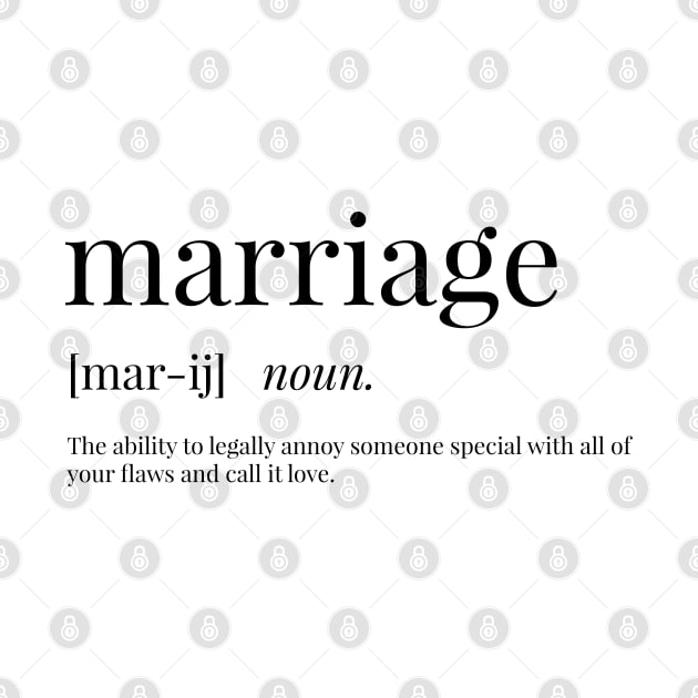 Marriage Definition by definingprints