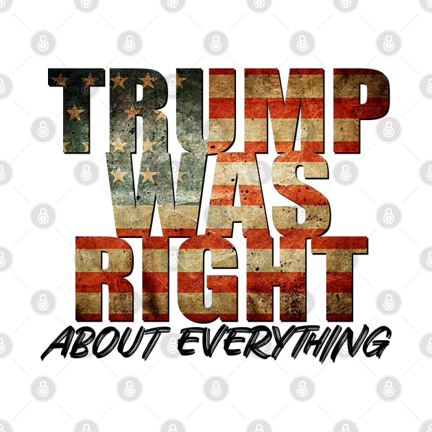 Trump Was Right About Everything by GreenGuyTeesStore