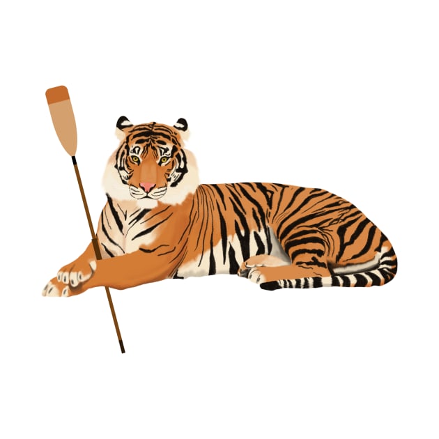 Rowing Tiger by College Mascot Designs