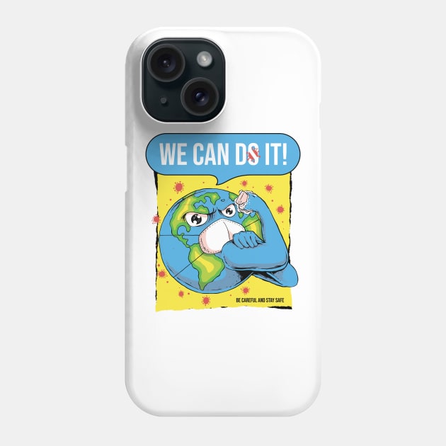 Be Careful and Stay Safe Phone Case by quilimo