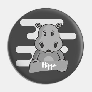 Happy Hippo Pin