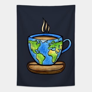 The Best Coffee Comes from Planet Earth - coffee mug design Tapestry