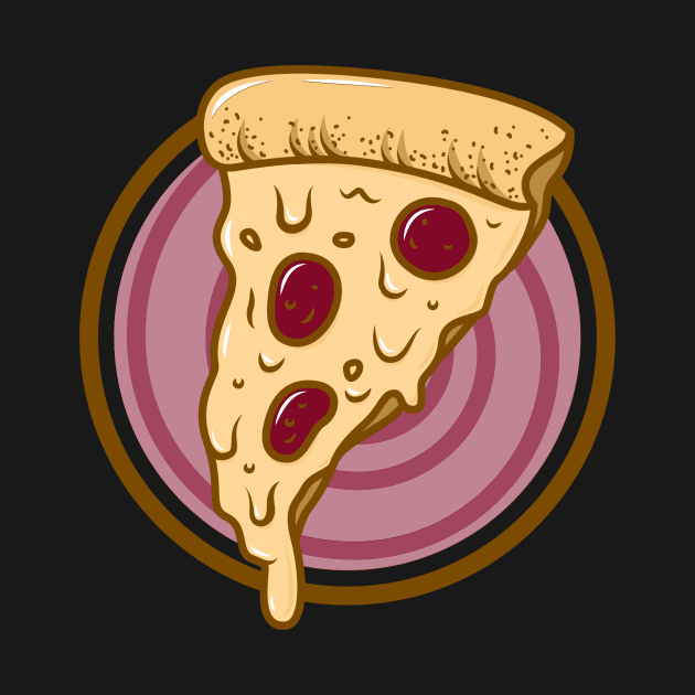 Soggy Microwave Pepperoni Pizza by InkyArt