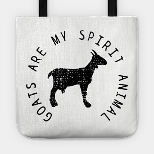 Goats Are My Spirit Animal // Black Tote