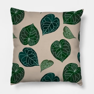 Tropical leaves pattern Pillow