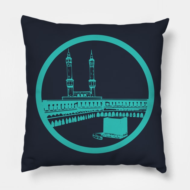 Masjid al-Haram Pillow by Hason3Clothing