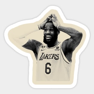 lebron james Sticker for Sale by erenuc