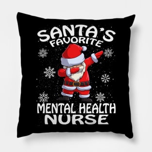 Santas Favorite Mental Health Nurse Christmas Pillow