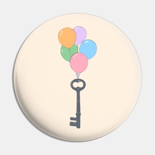 Keys and Balloons Pin