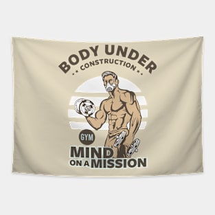 MIND AND BODY CONSTRUCTION GYM Tapestry