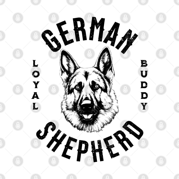 German Shepherd Dog Love by Trippycollage