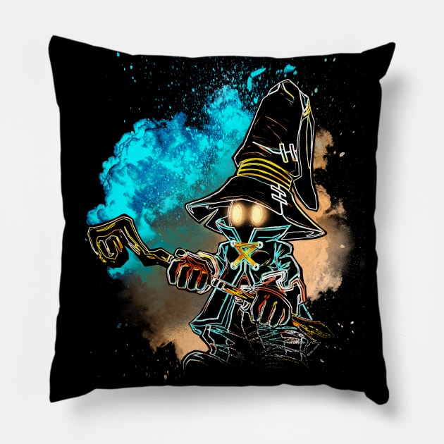 Soul of the Black Mage Pillow by Donnie