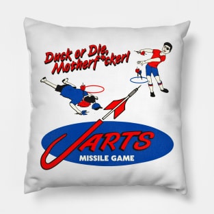 Duck or Die / Lawn Jarts Missile Game Pillow