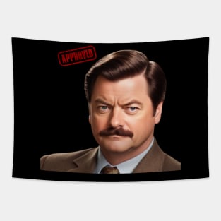 Ron Approves Funny Meme Tapestry