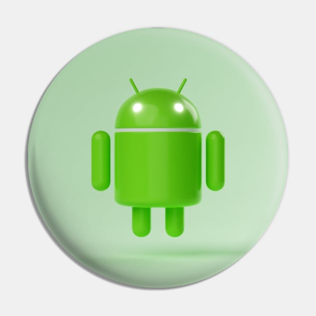 Android Robot Pin by VonKagaoan