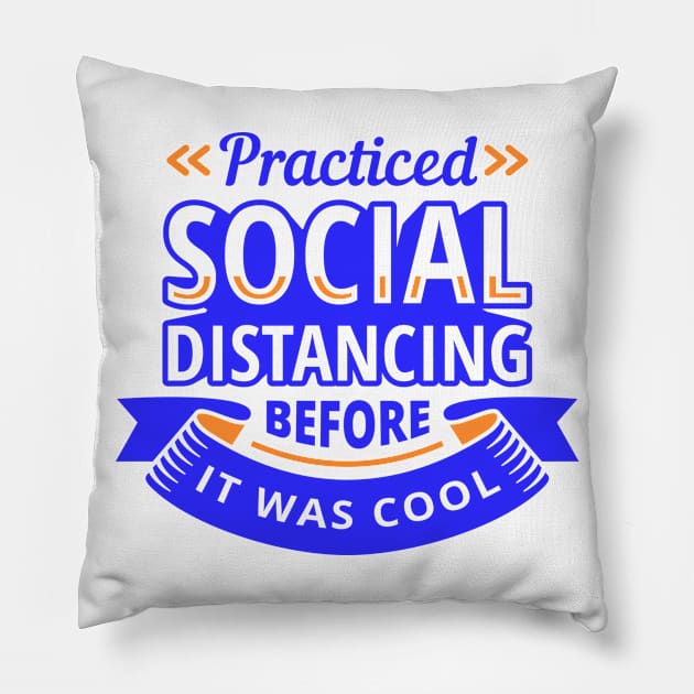 Practiced Social Distancing Before it was Cool Pillow by PhotoSphere