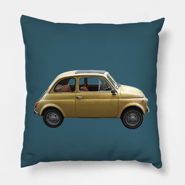 little yellow car Pillow by mystudiocreate