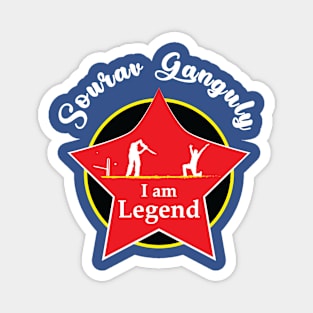 Sourav Ganguly - I am Legend T-shirt Magnet