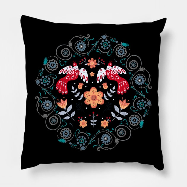 Design Based on Slavic Motifs Pillow by Gomqes