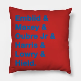 Sixers '23-'24 playoff squad Pillow