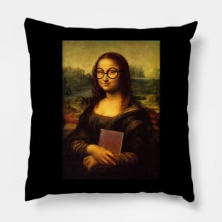 Mona Lisa with Book Pillow