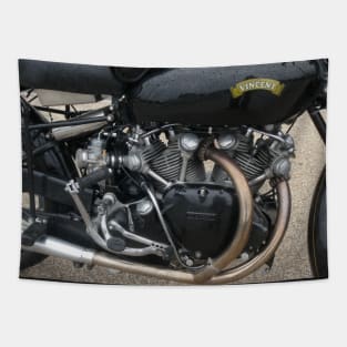 Vincent Black Shadow, vintage british motorcylce history Tapestry