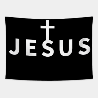 Jesus Name Cross | Christian Tapestry