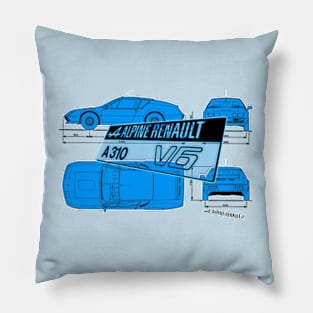 1970s ALPINE - dimensions Pillow