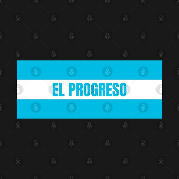 El Progreso City in Honduras Flag Colors by aybe7elf