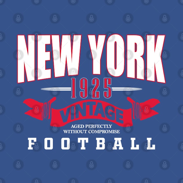 New York Pro Football Vintage 1925 by FFFM