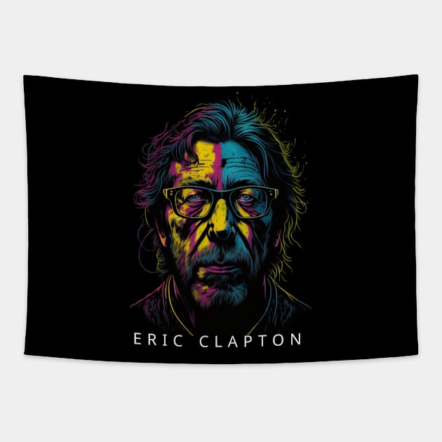 Eric Clapton Grafitti Art Tapestry by Katab_Marbun