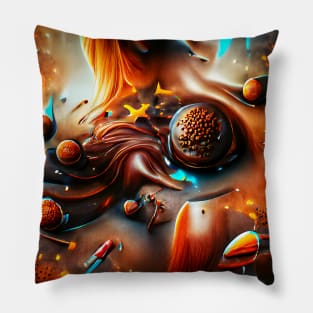 Chocolate Universe Art Pillow