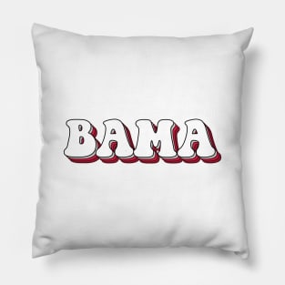 bama lettering Pillow