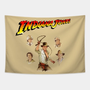 Indiana Jones - Pixelated Art Tapestry