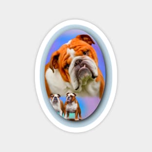 English Bulldog Breed Art Magnet