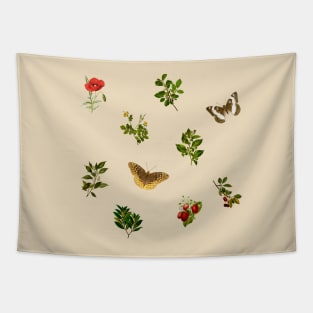 Vintage Botanical pack 4 Tapestry