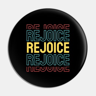 Rejoice | Christian Pin