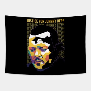 justice for johnny depp on wpap style 2 Tapestry