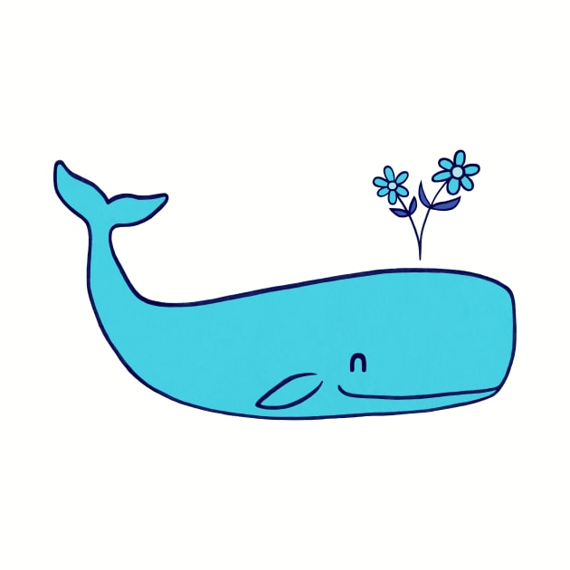 Peace Whale Blue by Terry Fan