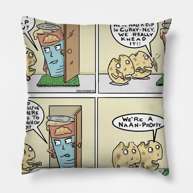 The Dough-Nators Pillow by Nick Navatta