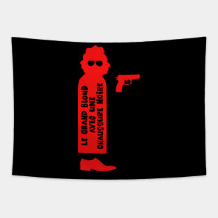 Pierre Richard silhouette- Typo & Gun Tapestry