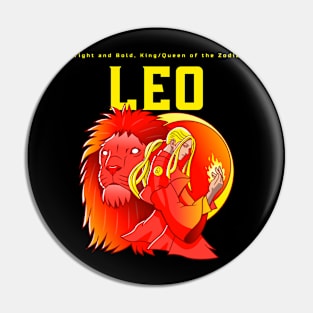 Bright and Bold, King/Queen of the Zodiac Pin