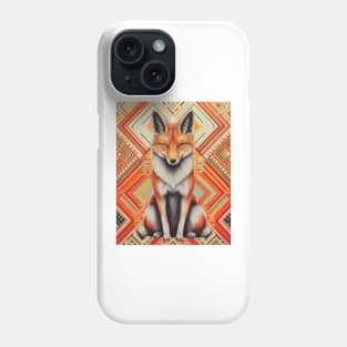 Spectrum Fox: Radiant Op Art Red Fox Phone Case