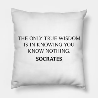 Socrates Quote Pillow